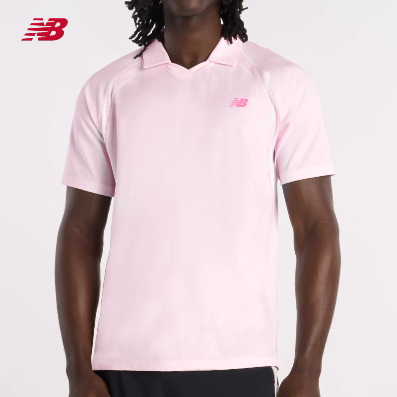 [MT61W0HT-LIR_2XL] NEW BALANCE -MT61W0HT-LIR  红土网球系列法网男子短袖T恤 (2XL)