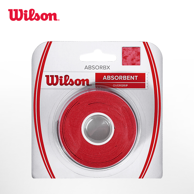 威尔胜-WR8446501001   ABSORBX OVERGRIP 3 PACK RED 吸汗带（红色）